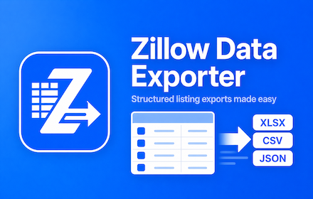 Zillow Data Exporter promo image